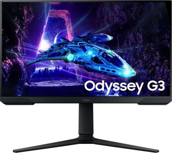 24" Монитор Samsung Odyssey G3 S24DG300EIXCI,  1920x1080,  VA,  180Гц,  1хHDMI,  1хDP,  черный [ls24dg300eixci]